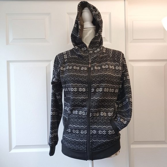 NWT! Lined Hoodie with Pockets and Front Zipper - Nordic Pattern (3691) - Picture 1 of 8